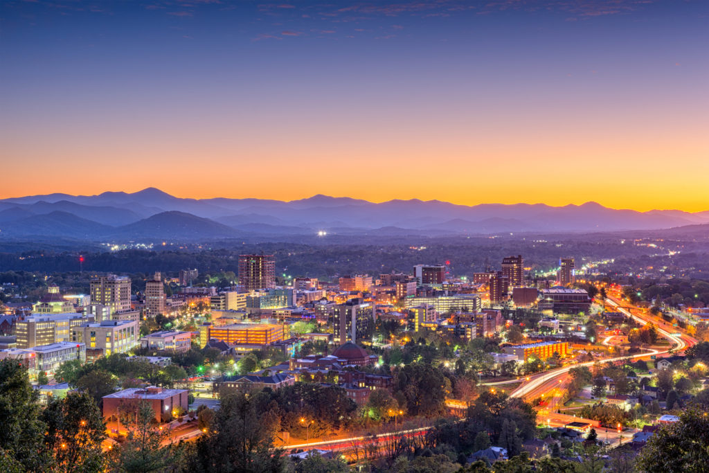 Asheville city skyline