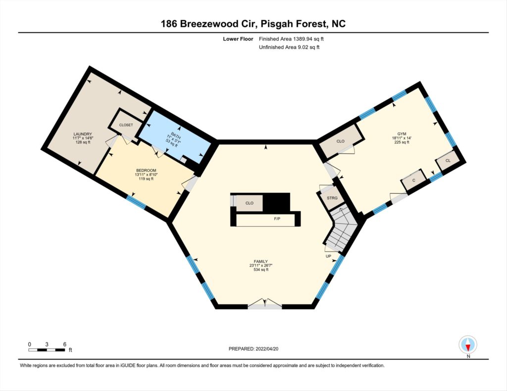 WNC home for sale floorplan