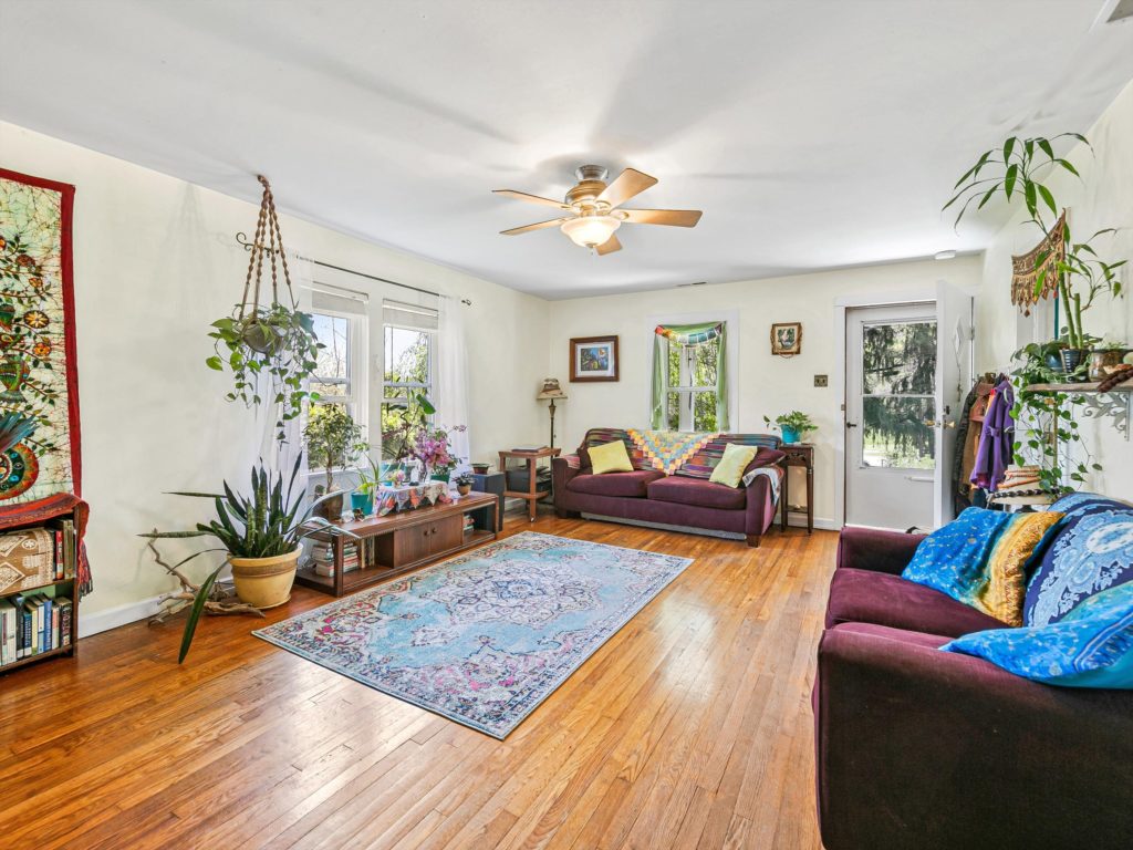 spacious living room in candler