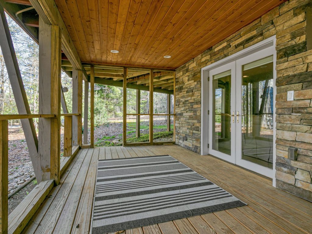 Pisgah Forest basement deck