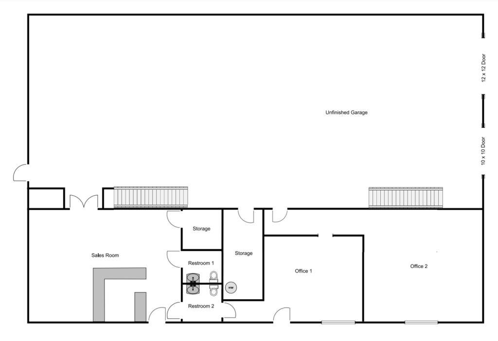 Mills River warehouse floorplan