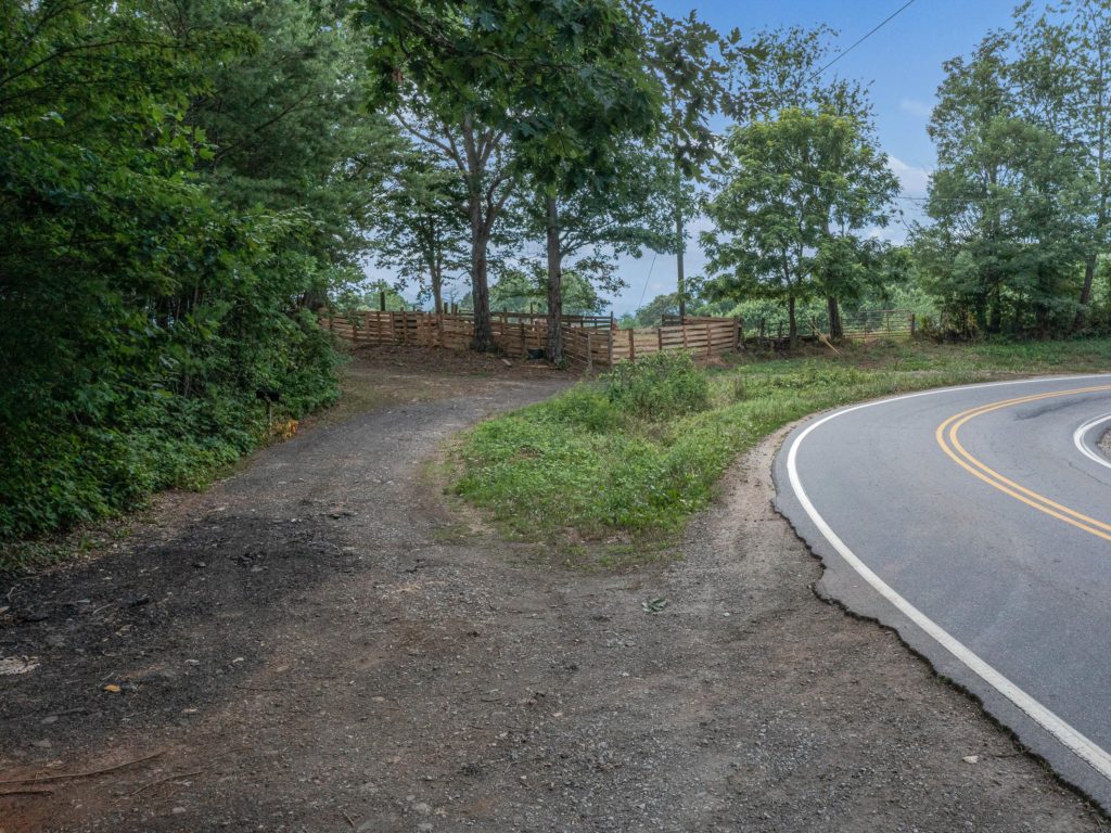 paved road frontage in land for sale in Alexander North Carolina