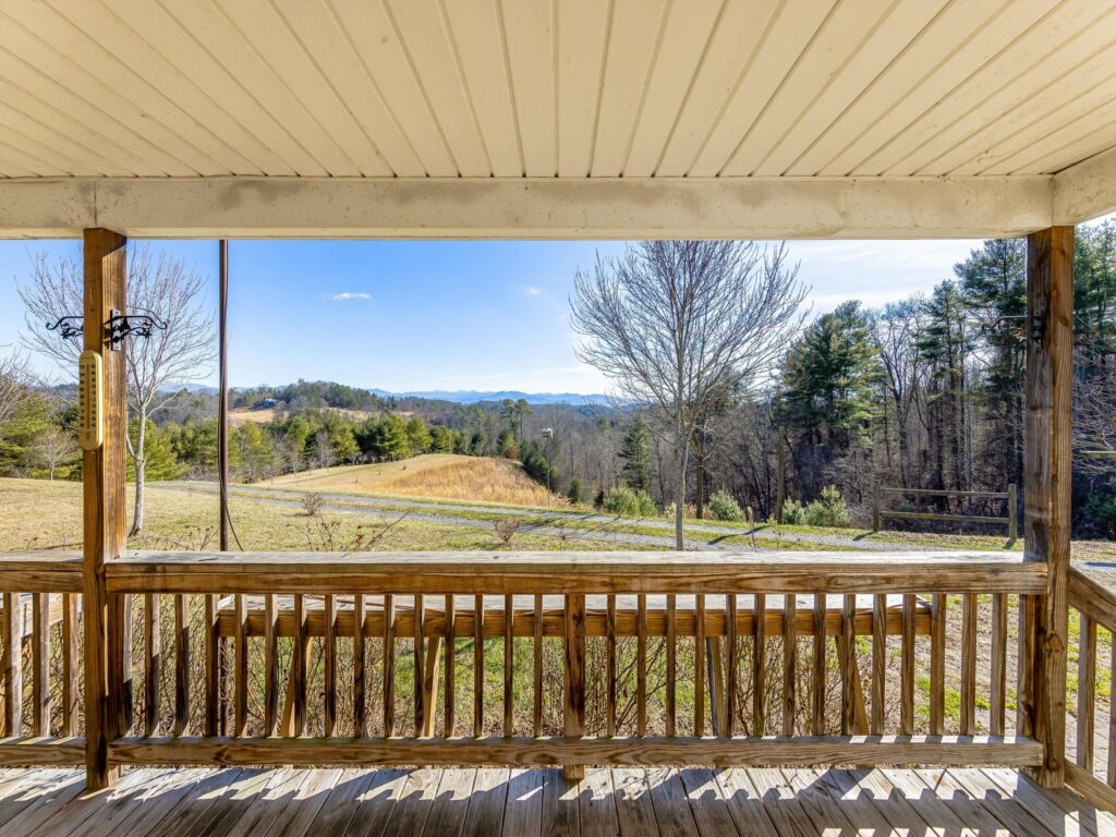 incredible mountain views from homeside in Mars Hill NC