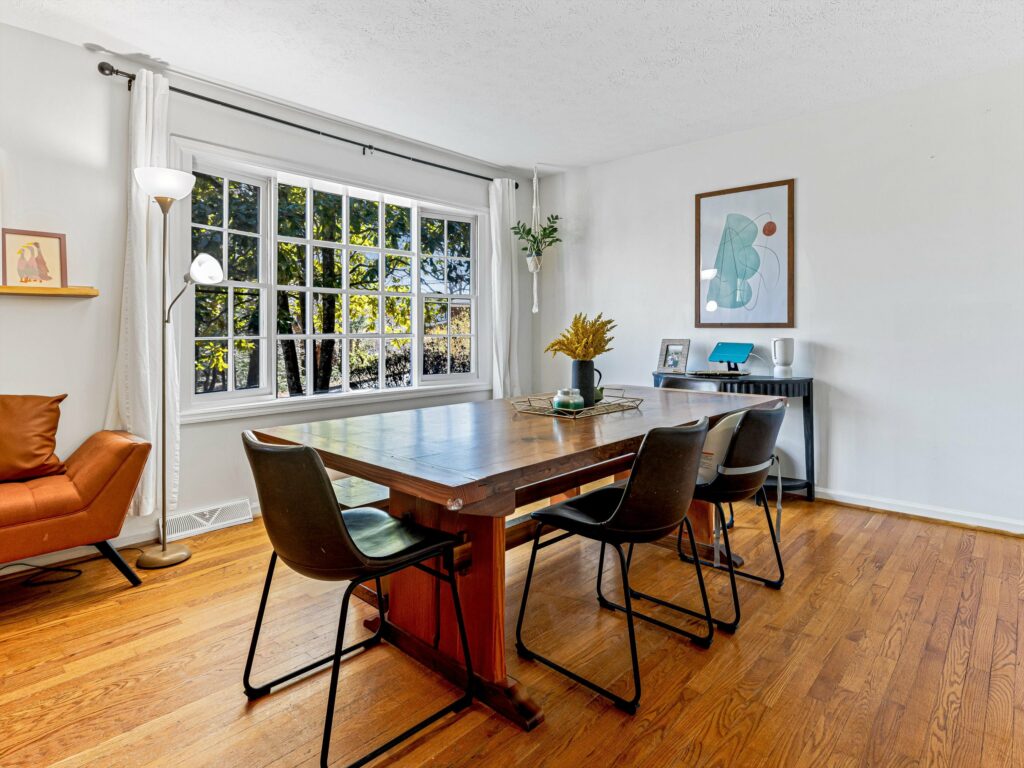 Asheville Haw Creek Home for Sale beautiful dining room