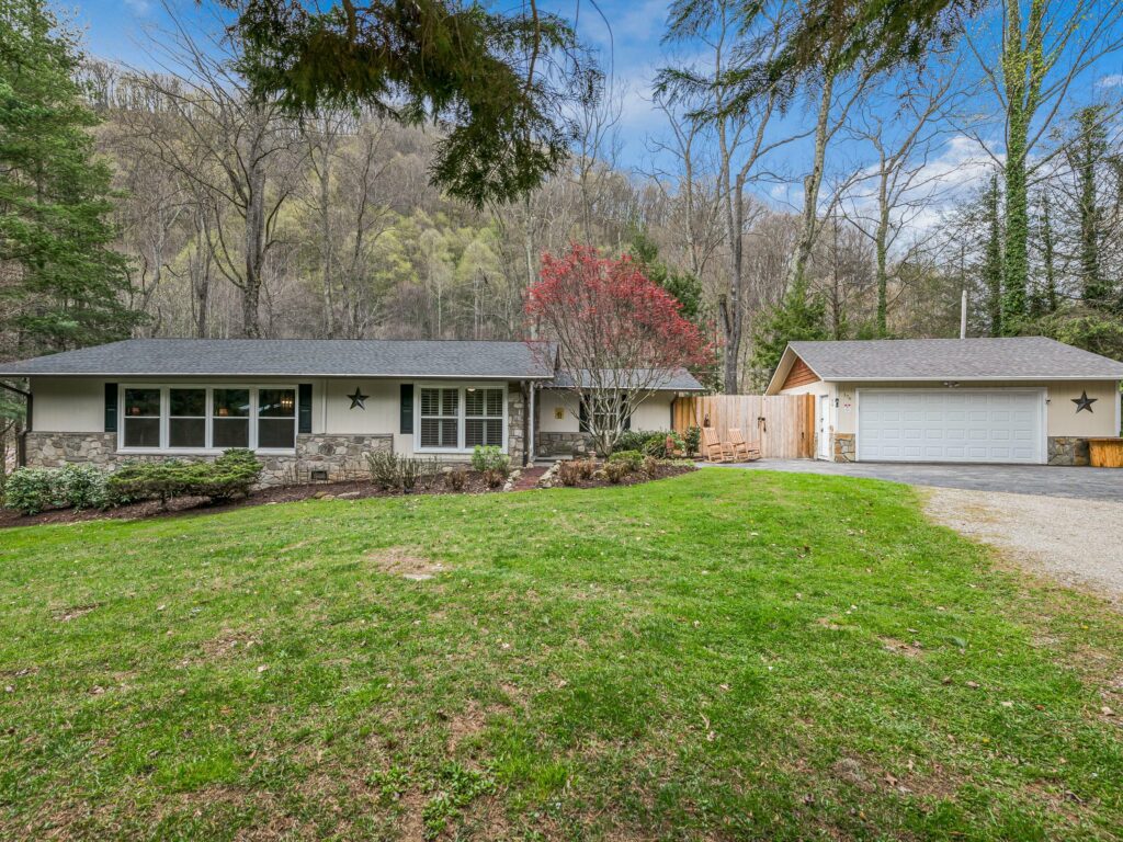 Home and cabin for sale in Maggie Valley NC, perfect for primary residence, second home, or vacation rental