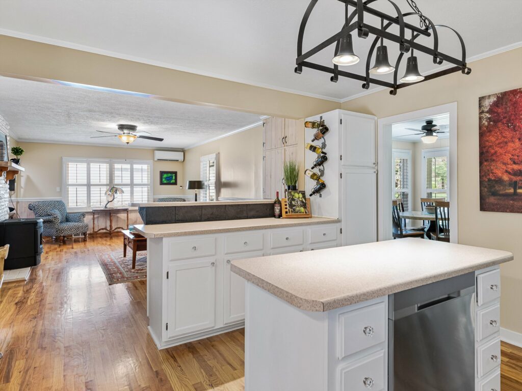 beautiful kitchen in home for sale in Maggie Valley