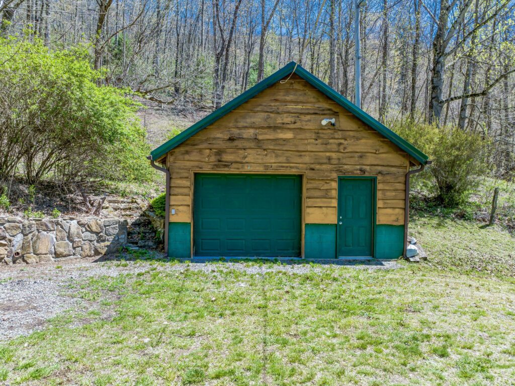 garage Mountain home with creek in Haywood County, perfect for primary residence, second home, or vacation rental