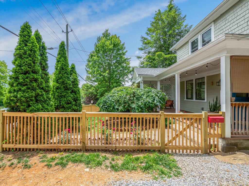 Asheville Craftsman for Sale off Charlotte Street with front fenced yard