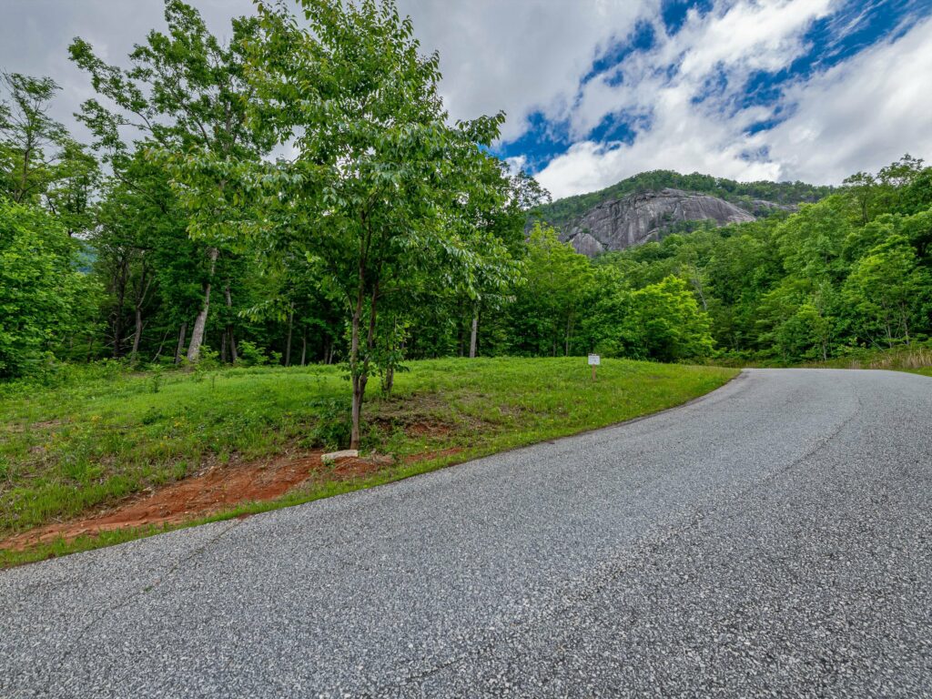 Lake Lure lot for sale in gated community with incredible views and paved road access