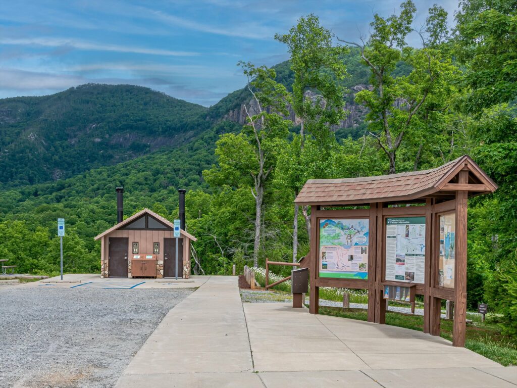 lot for sale in Lake Lure's gated Firefly Cove adjacent to Chimney Rock State Park