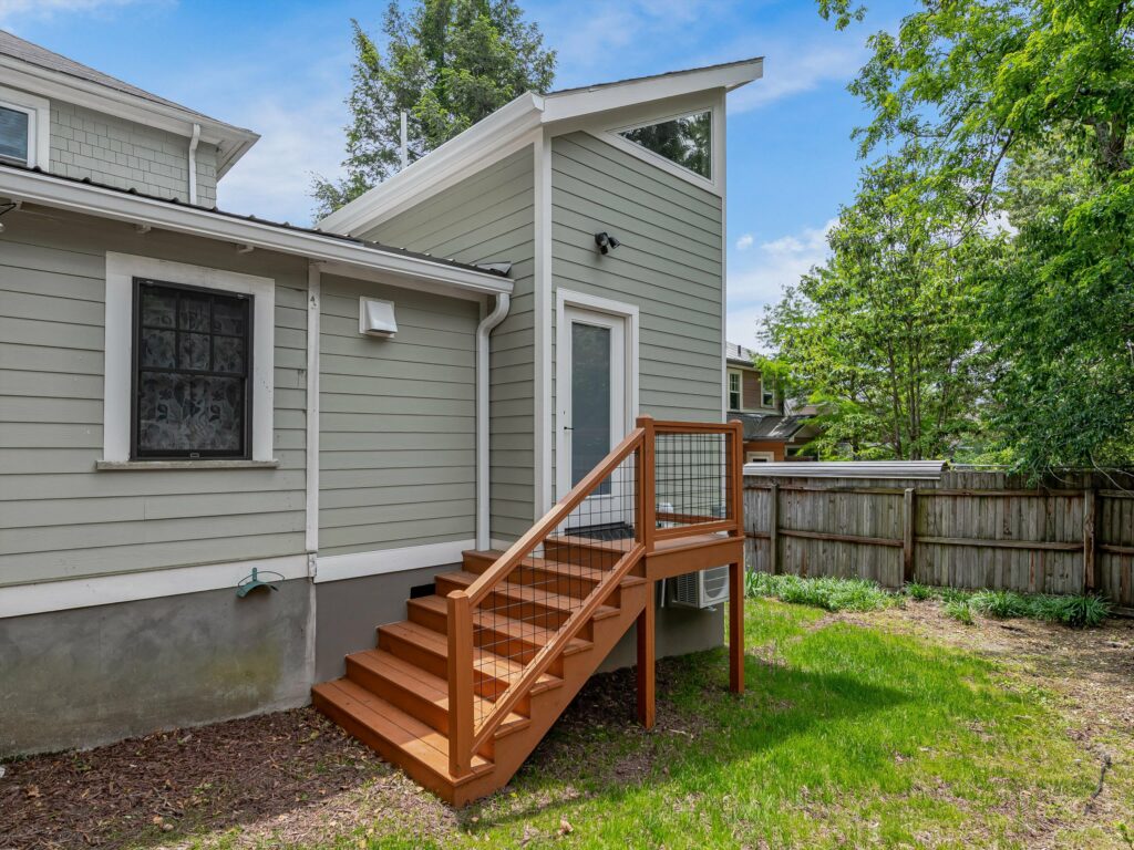 Asheville Craftsman for Sale off Charlotte Street backyard