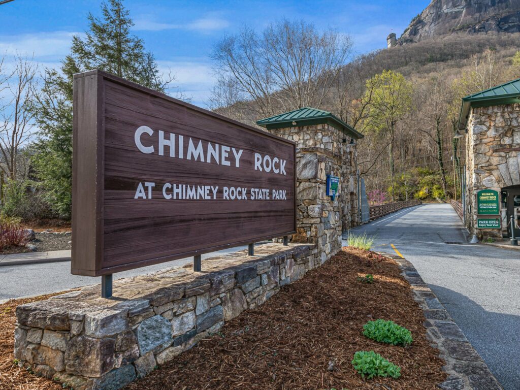 lot for sale in Lake Lure's gated Firefly Cove adjacent to Chimney Rock State Park