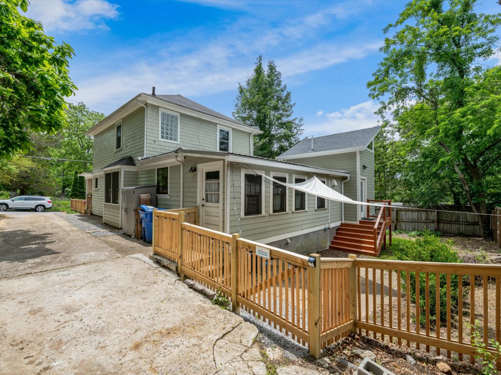 Asheville Craftsman for Sale off Charlotte Street fenced yard