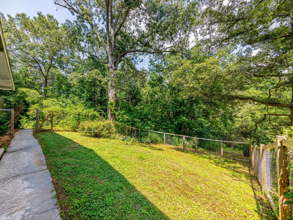 Mid-Century Modern Home for Sale in Fairview yard