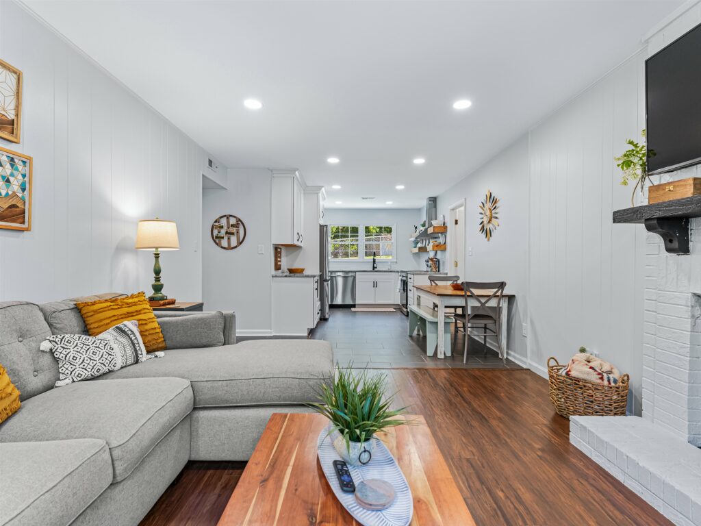 renovated Asheville ranch with Airbnb potential and open floorplan