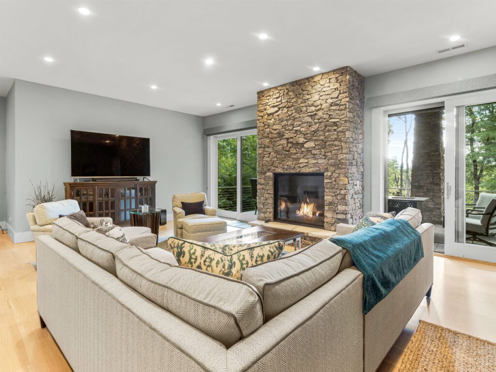 Luxurious Modern Mountain Estate in Asheville's Biltmore Park second living room