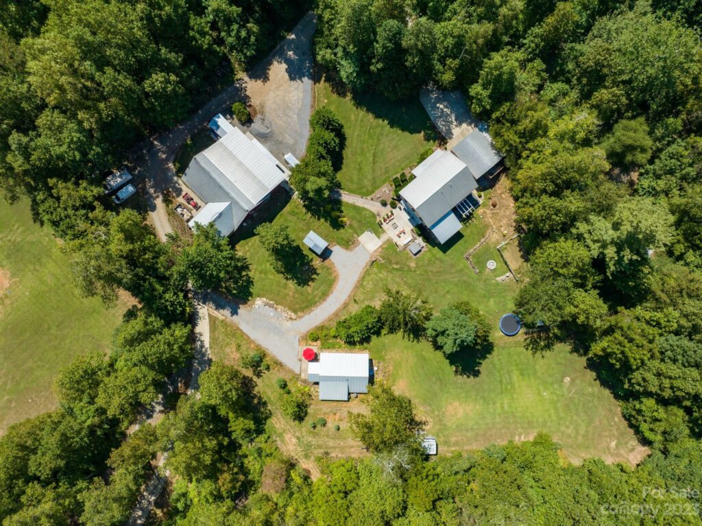 Unique Live-Work Property for Sale in Swannanoa with house, guest house, studio apartment, and shop