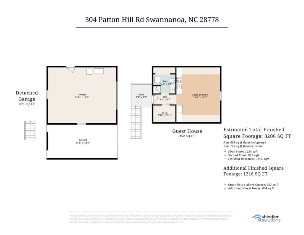 Unique Live-Work Property for Sale in Swannanoa with house, guest house, studio apartment, and shop