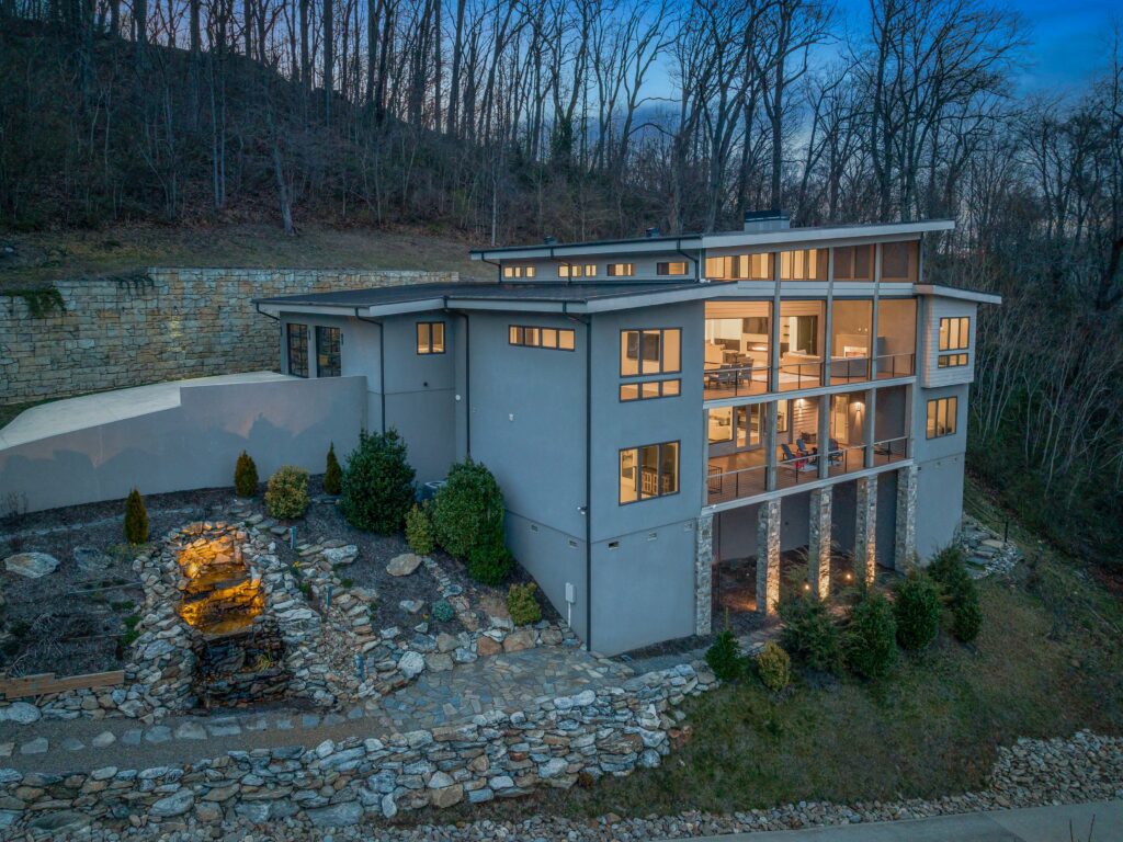 Contemporary Modern Masterpiece for Sale in North Asheville's Grove Park Cove