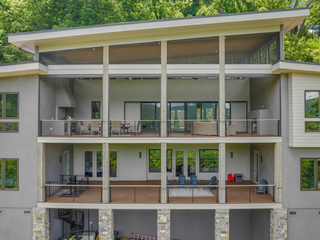 Grove Pointe Cove house for sale in Asheville multiple decks