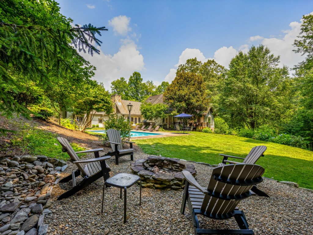 Arts and Crafts Home in South Asheville firepit