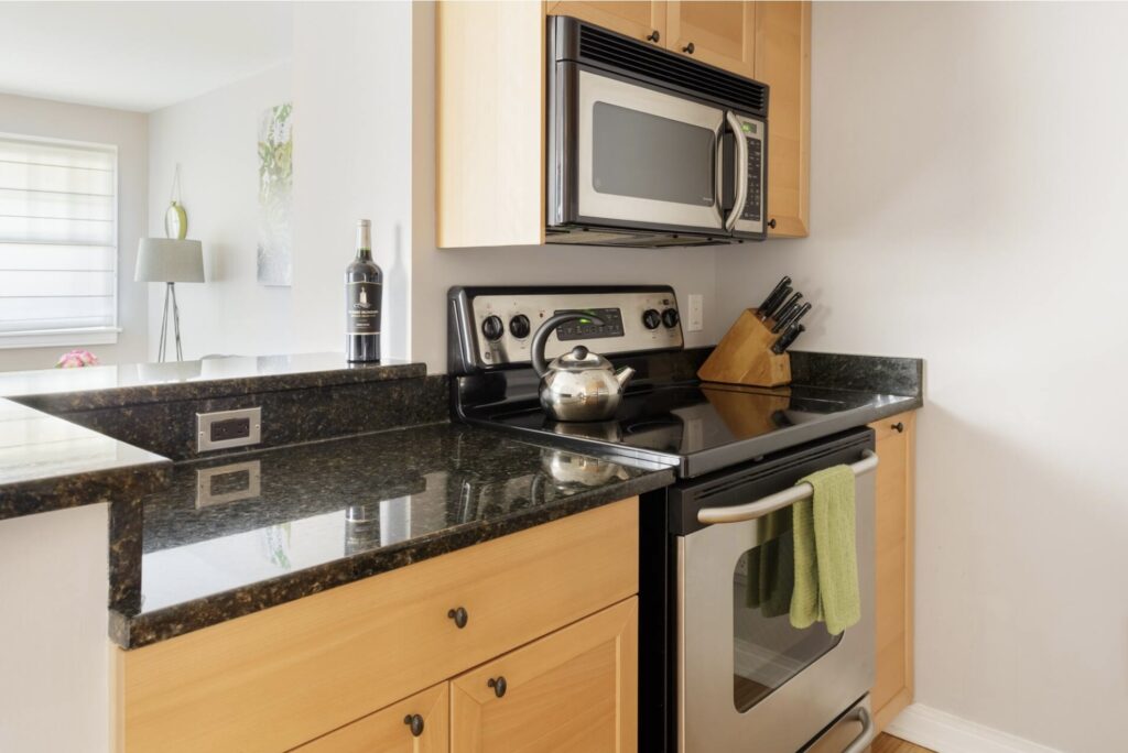 downtown Asheville condo for sale stainless steel appliances