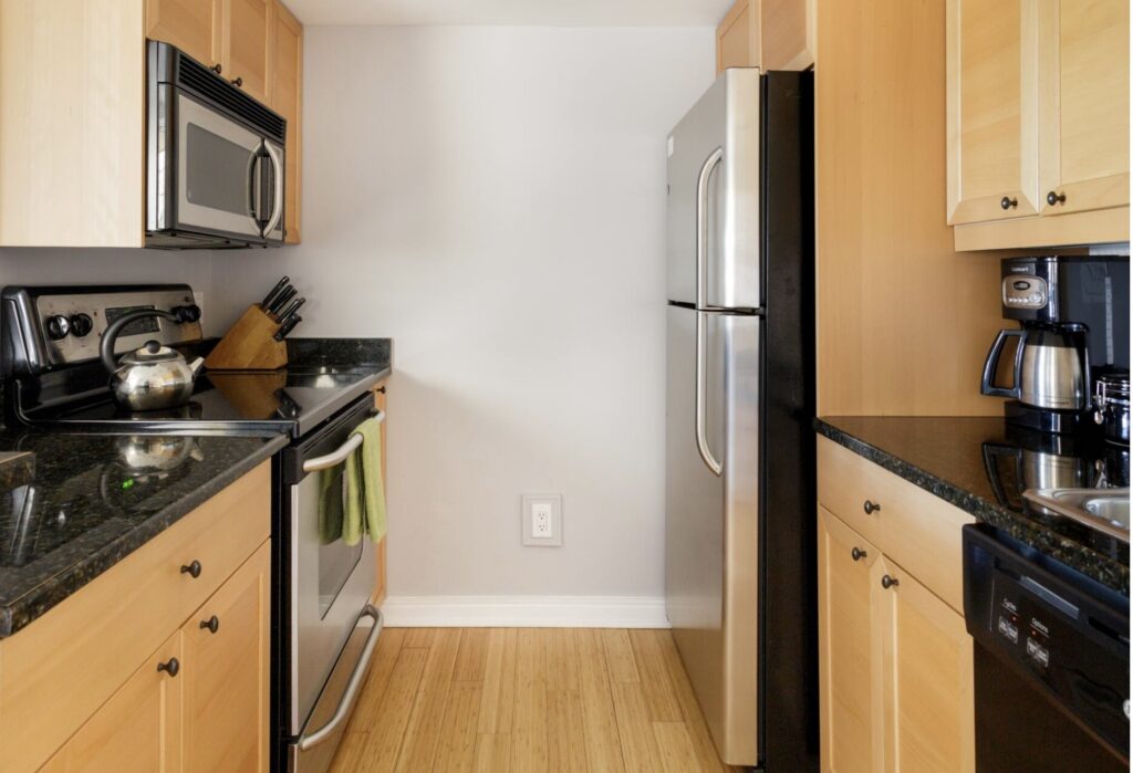 downtown Asheville condo for sale stainless steel appliances